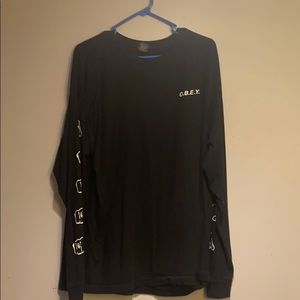 Obey long sleeve black tee shirt